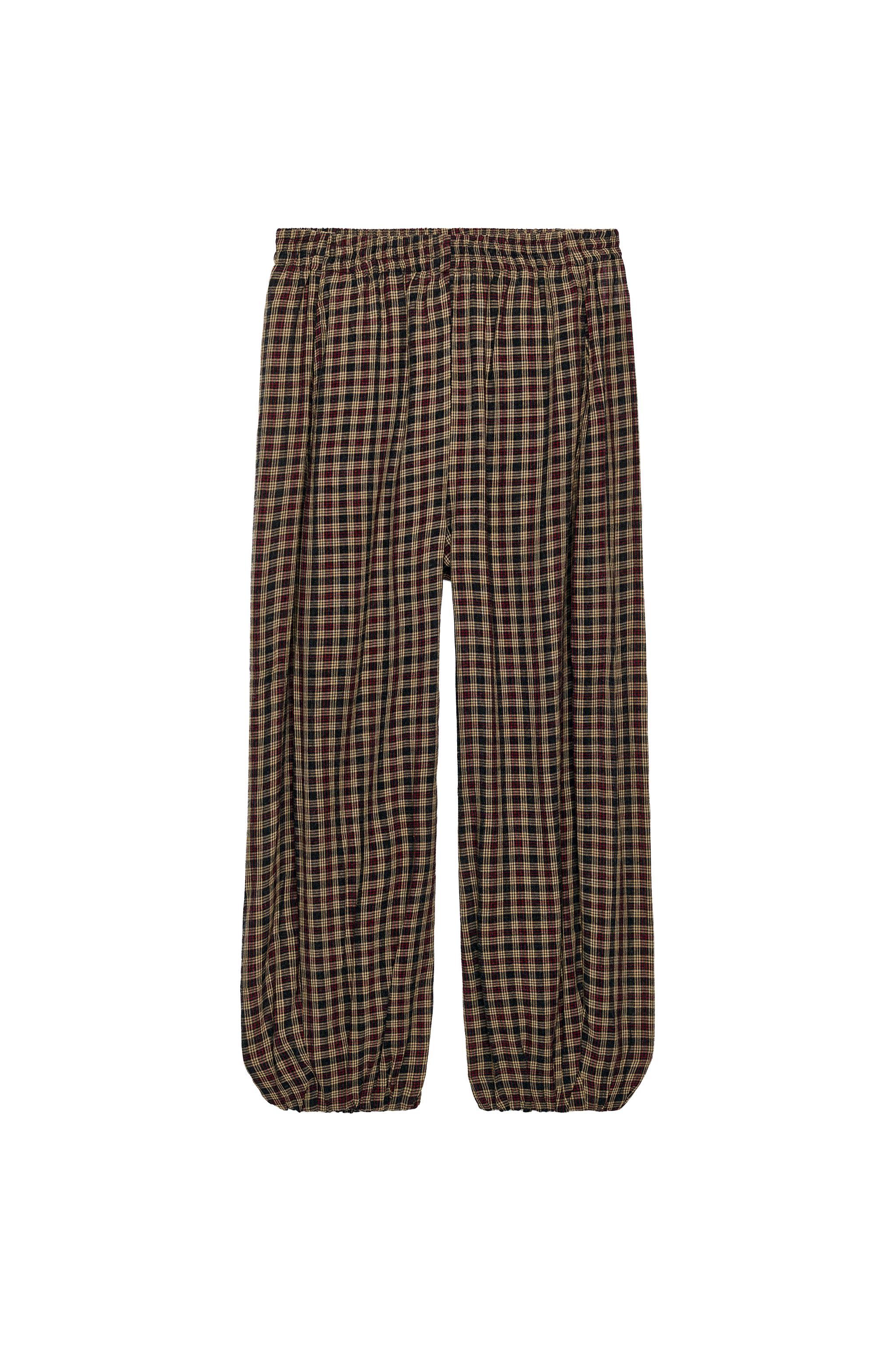 チェック柄ハーレムパンツ - マルチカラ― | ZARA Japan / 日本