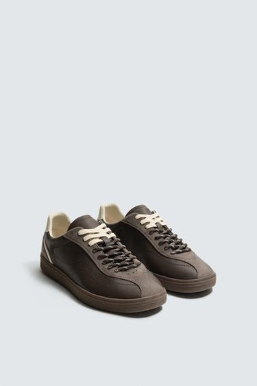 GIÀY THỂ THAO PHONG CÁCH RETRO - Màu nâu từ Zara