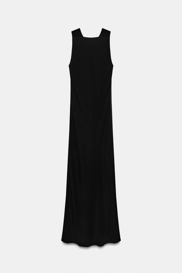 ZW COLLECTION DRAPED MIDI DRESS - Black by Zara - Image 5