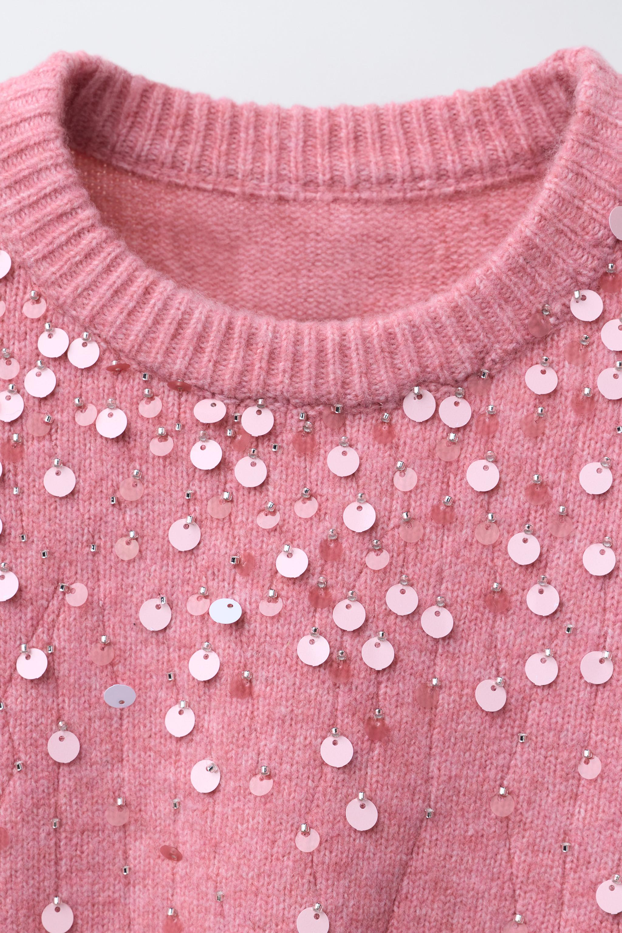 SEQUINED KNIT JUMPER