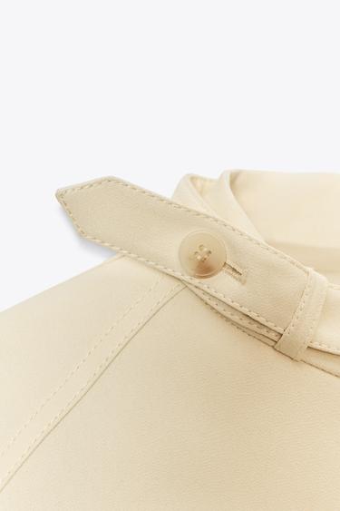 ZW COLLECTION BUTTONED JACKET - Ecru by Zara - Image 7
