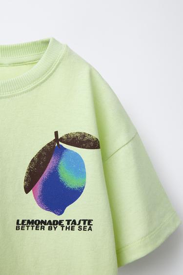 LEMON PRINT T-SHIRT - Lime by Zara - Image 2