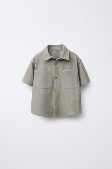 Zara STRETCH SHIRT - Green