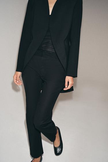 PANTALON CAPRI TAILLE BASSE ZW COLLECTION - Noir de Zara - Image 3