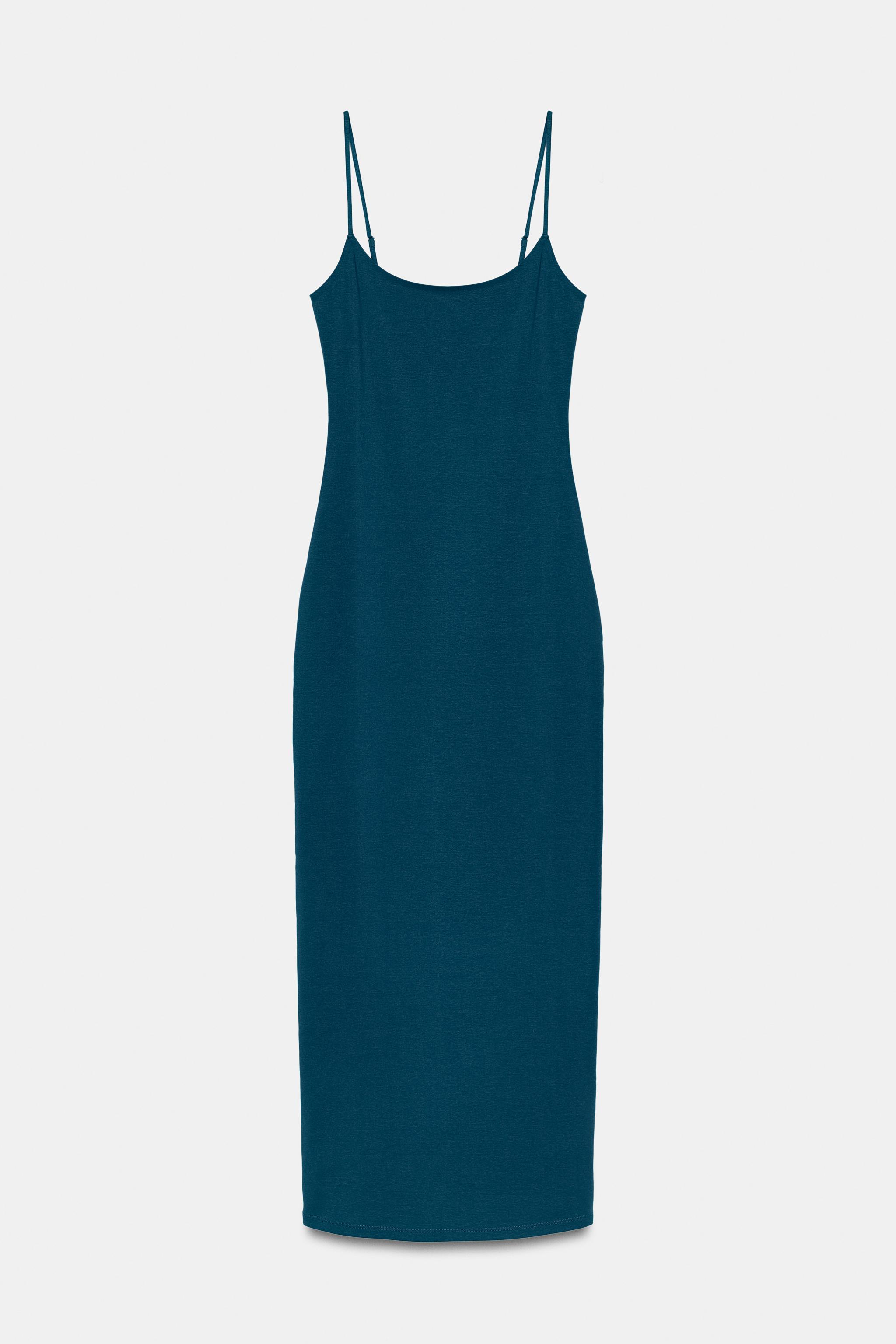 ROBE MI-LONGUE À BRETELLES