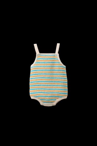 STRIPED KNIT JUMPSUIT - 474 by Zara - Image 0