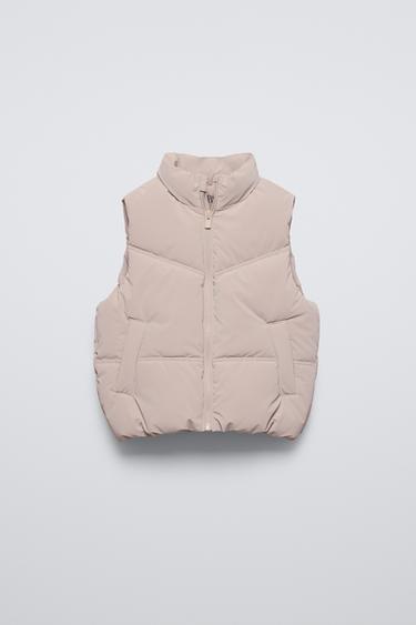 Zara RUBBERIZED VEST - Ice