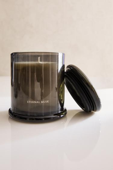 (350 G) ETERNAL MUSK SCENTED CANDLE - Grey de Zara - Image 5