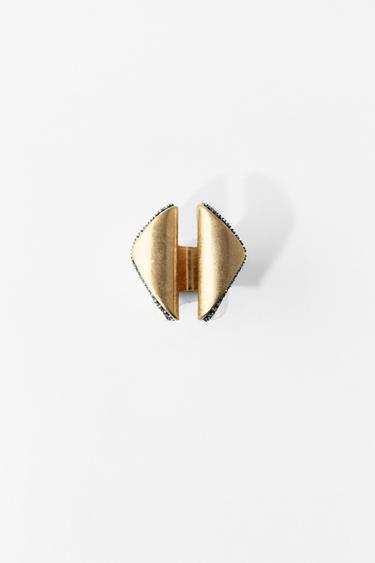 COMBINED GLITTER RING - Gold / Silver by Zara