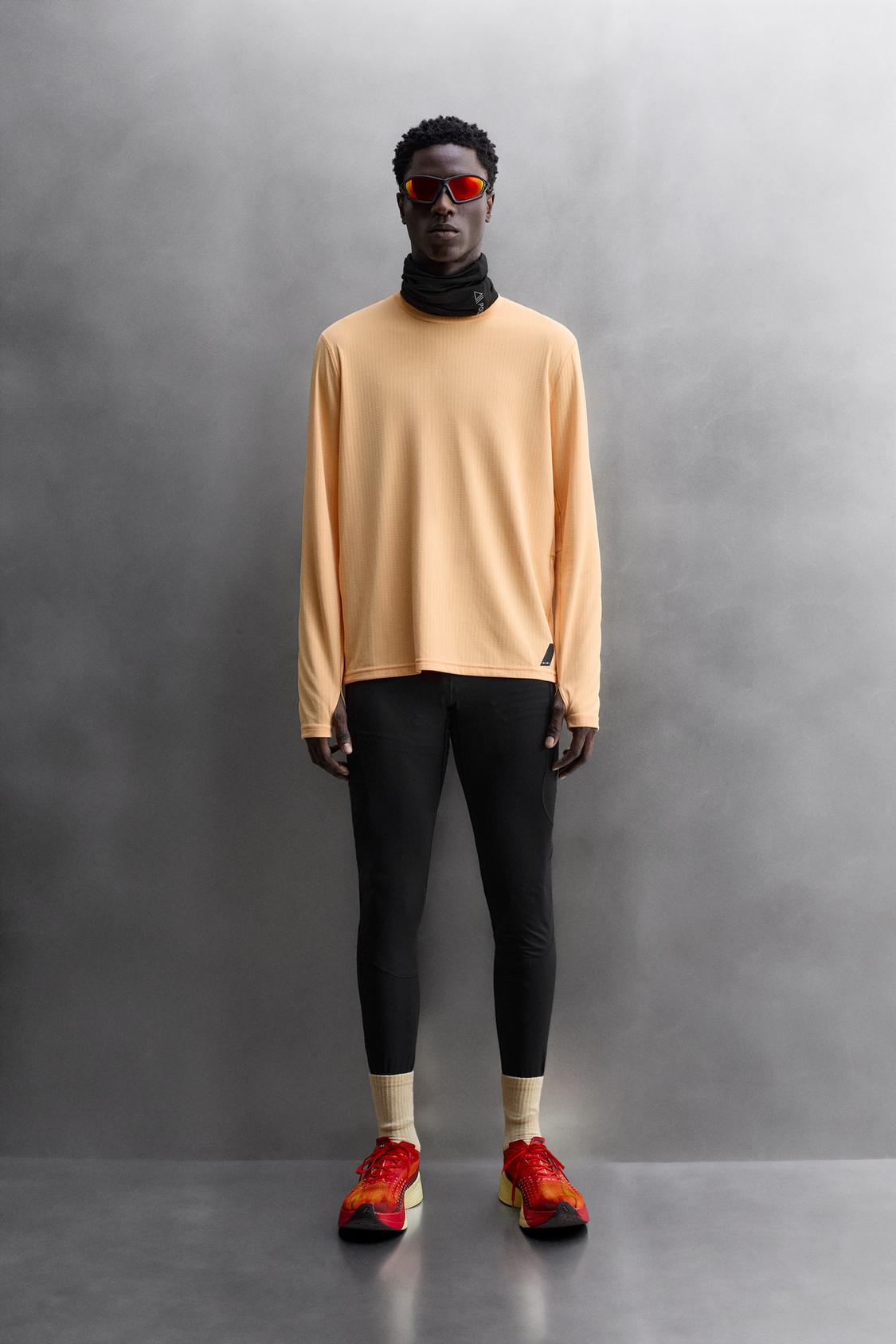 ФУТБОЛКА ДЛЯ БЕГА С ДЛИННЫМ РУКАВОМ ZARA