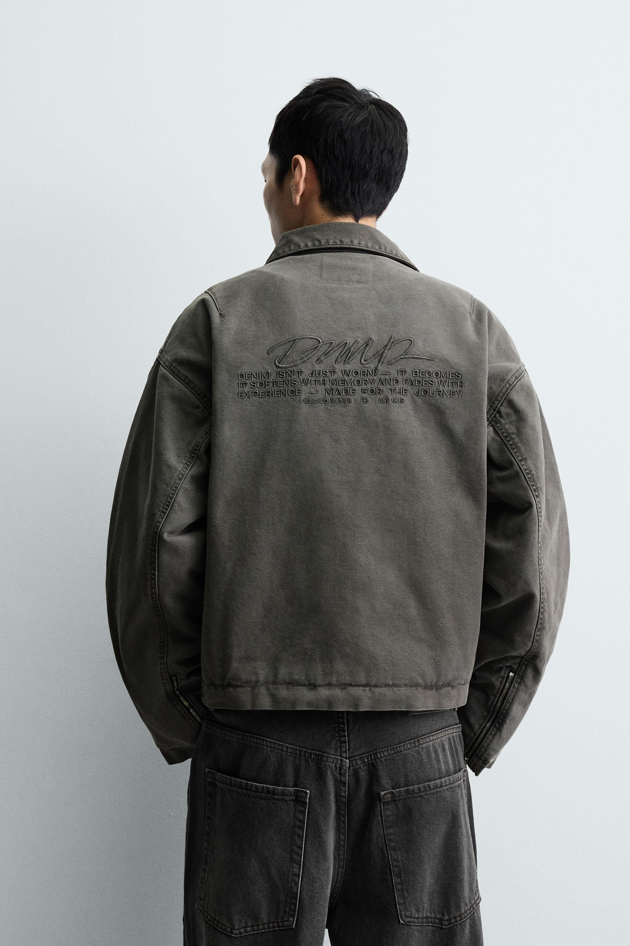 EMBROIDERED CROPPED FIT JACKET