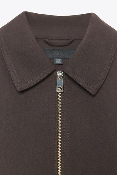 JACKET WITH POCKETS - Brown by Zara - Image 8