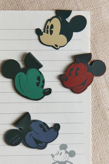 Zara MICKEY & MINNIE ©DISNEY MAGNETIC BOOKMARK PACK (PACK OF 4) - Multicolored