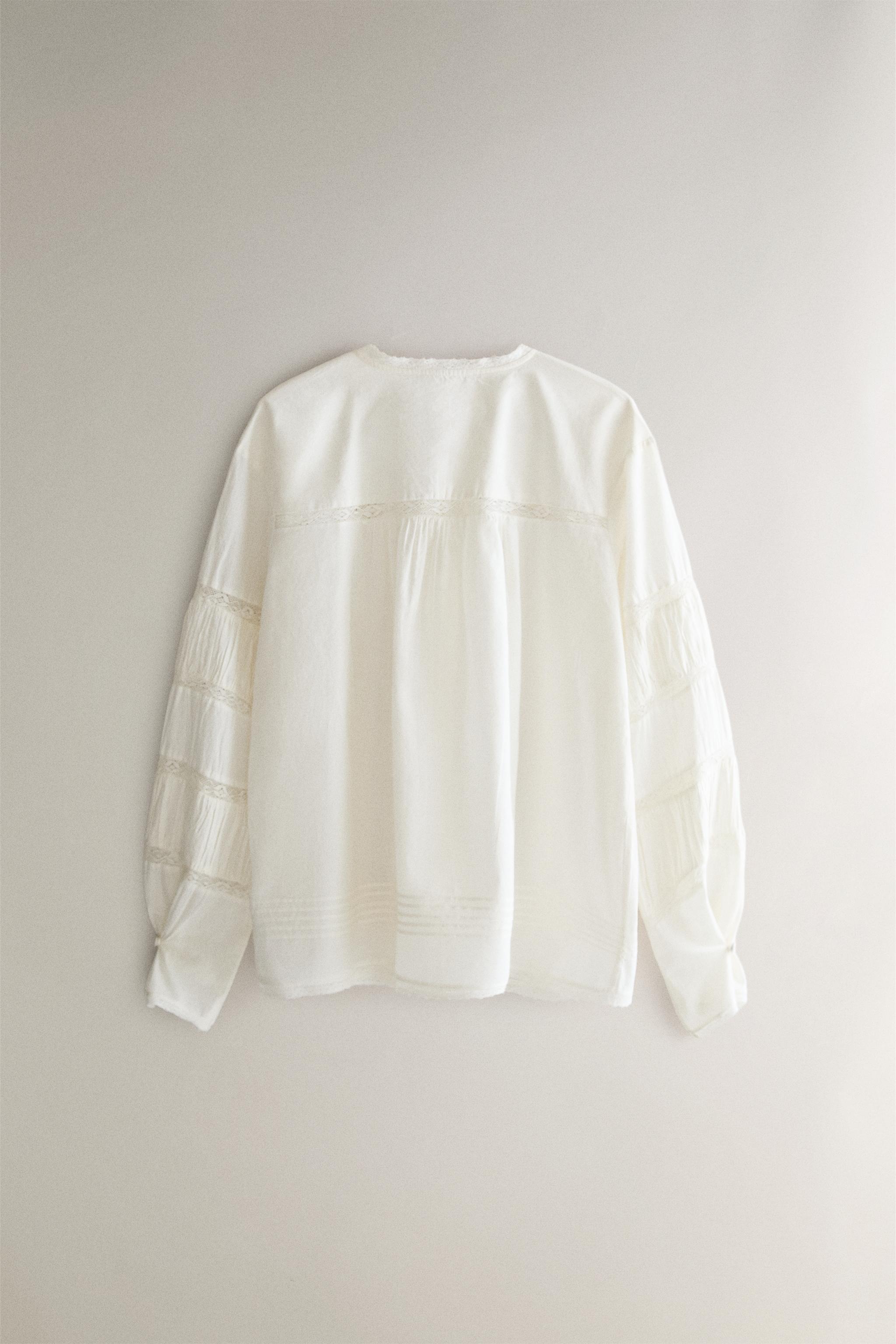 CHEMISE COTON DENTELLE