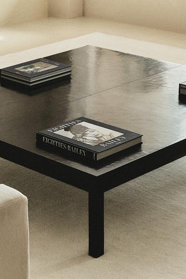 WOOD AND LEATHER COFFEE TABLE - Black by Zara - Image 5