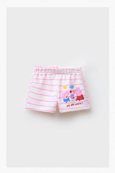 PEPPA PIG ™ STRIPED PLUSH BERMUDA SHORTS - Pink by Zara