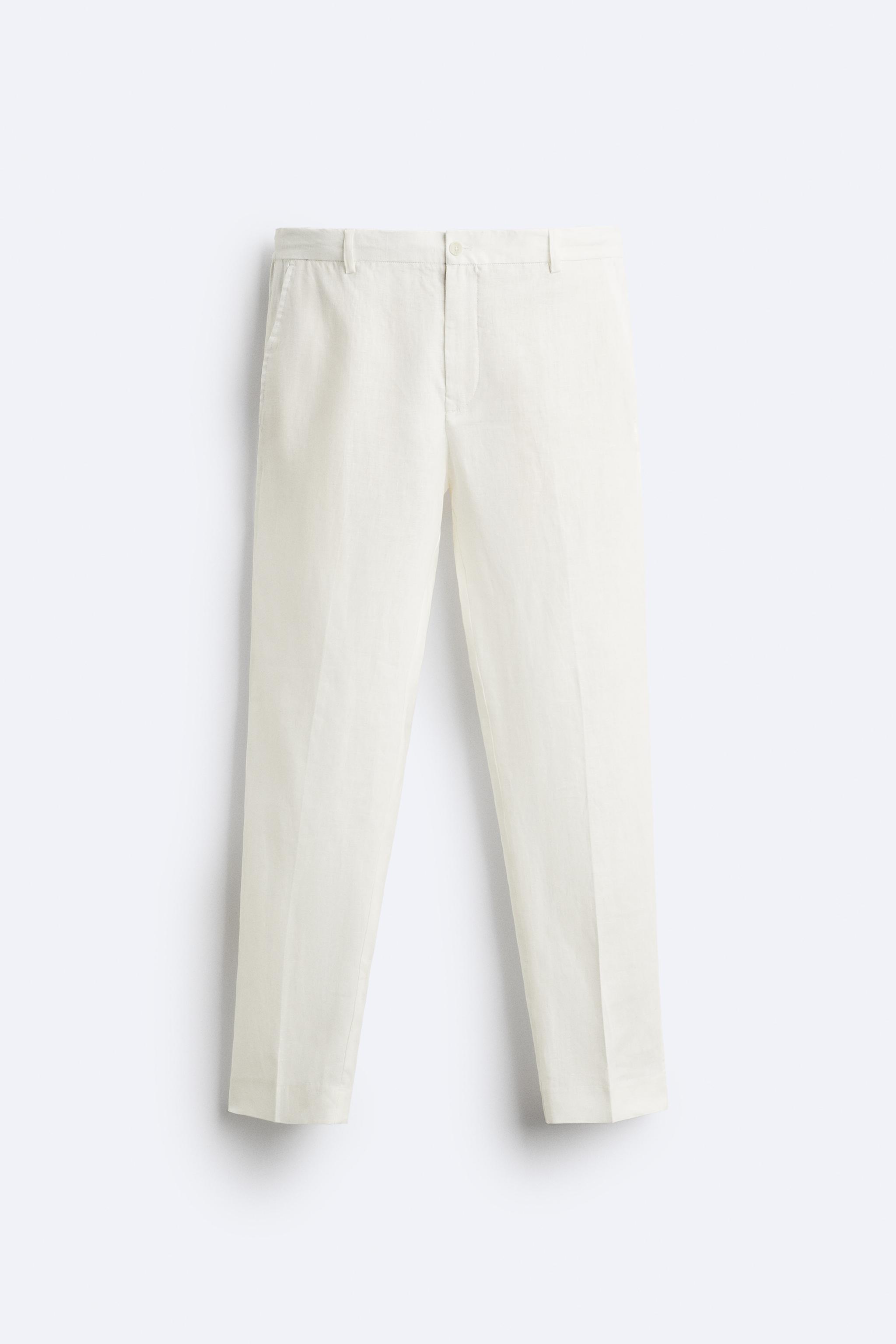 Zara pantalon lino discount hombre