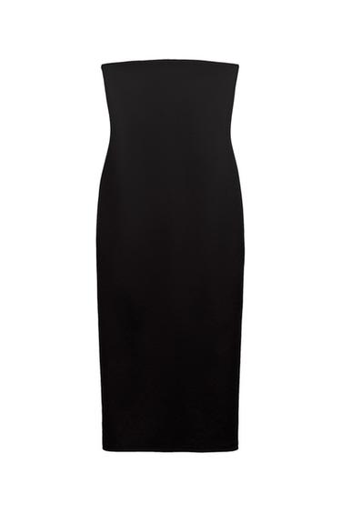 STRAPLESS MIDI DRESS