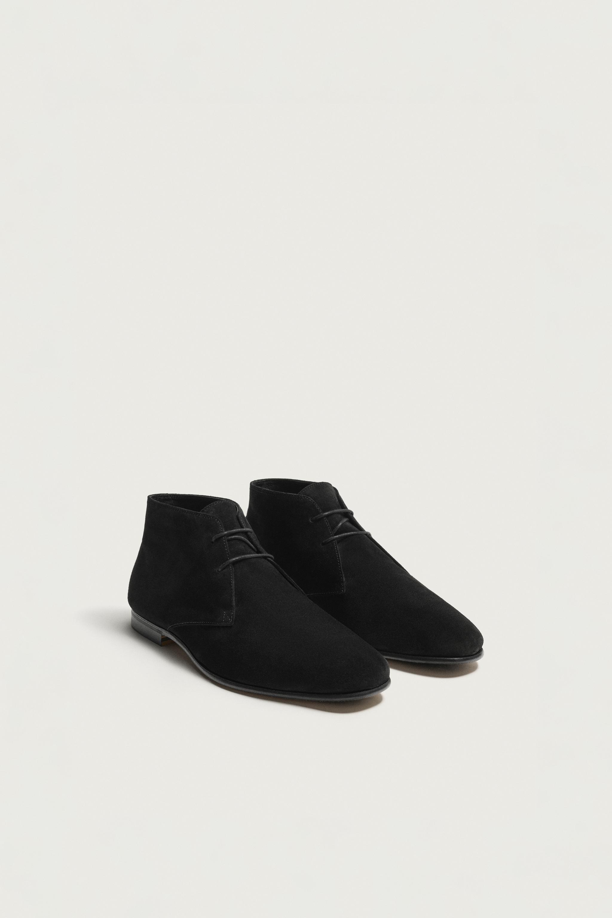 LEATHER BOOT — Black