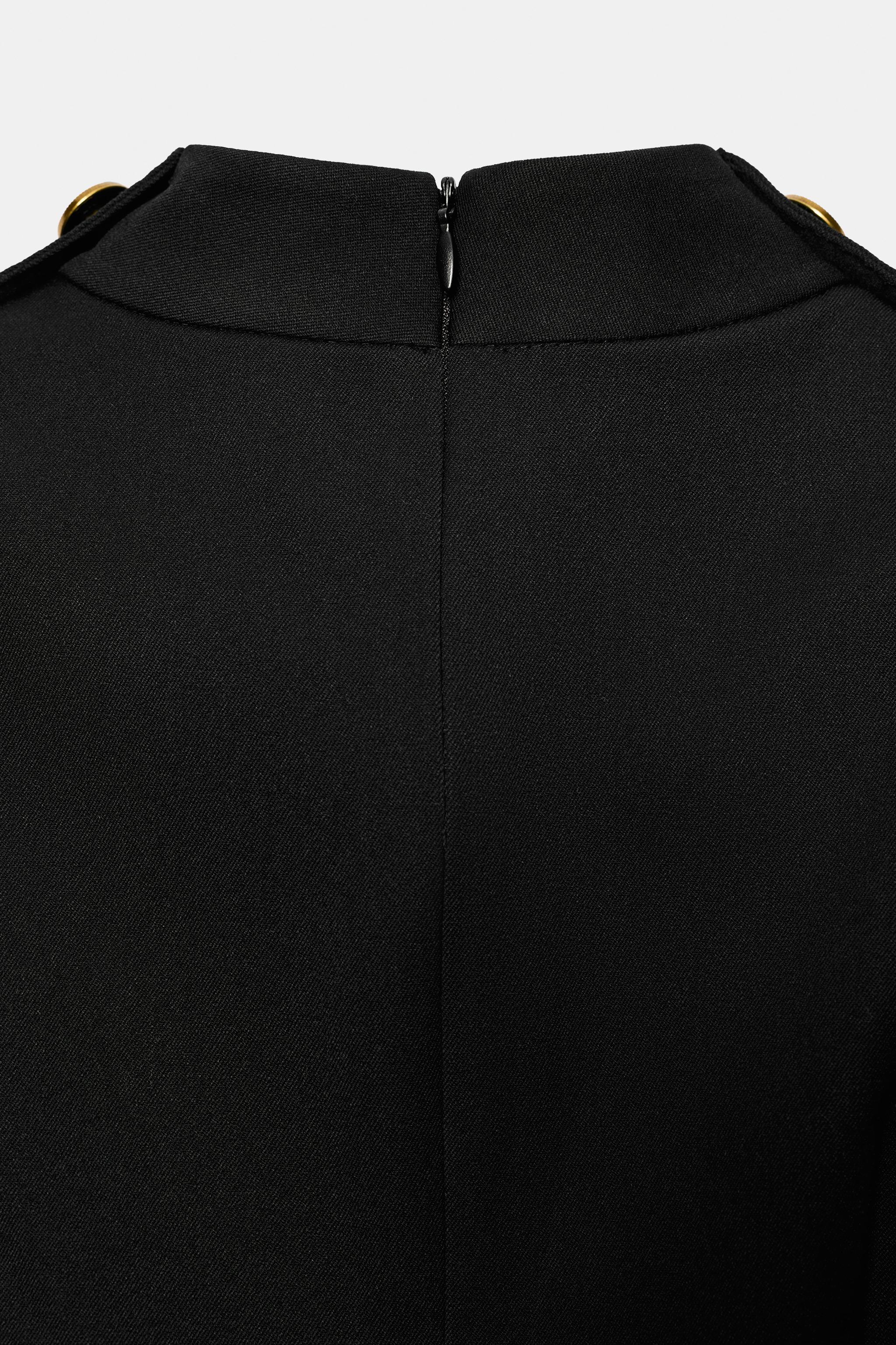 BUTTON DETAIL SHORT DRESS