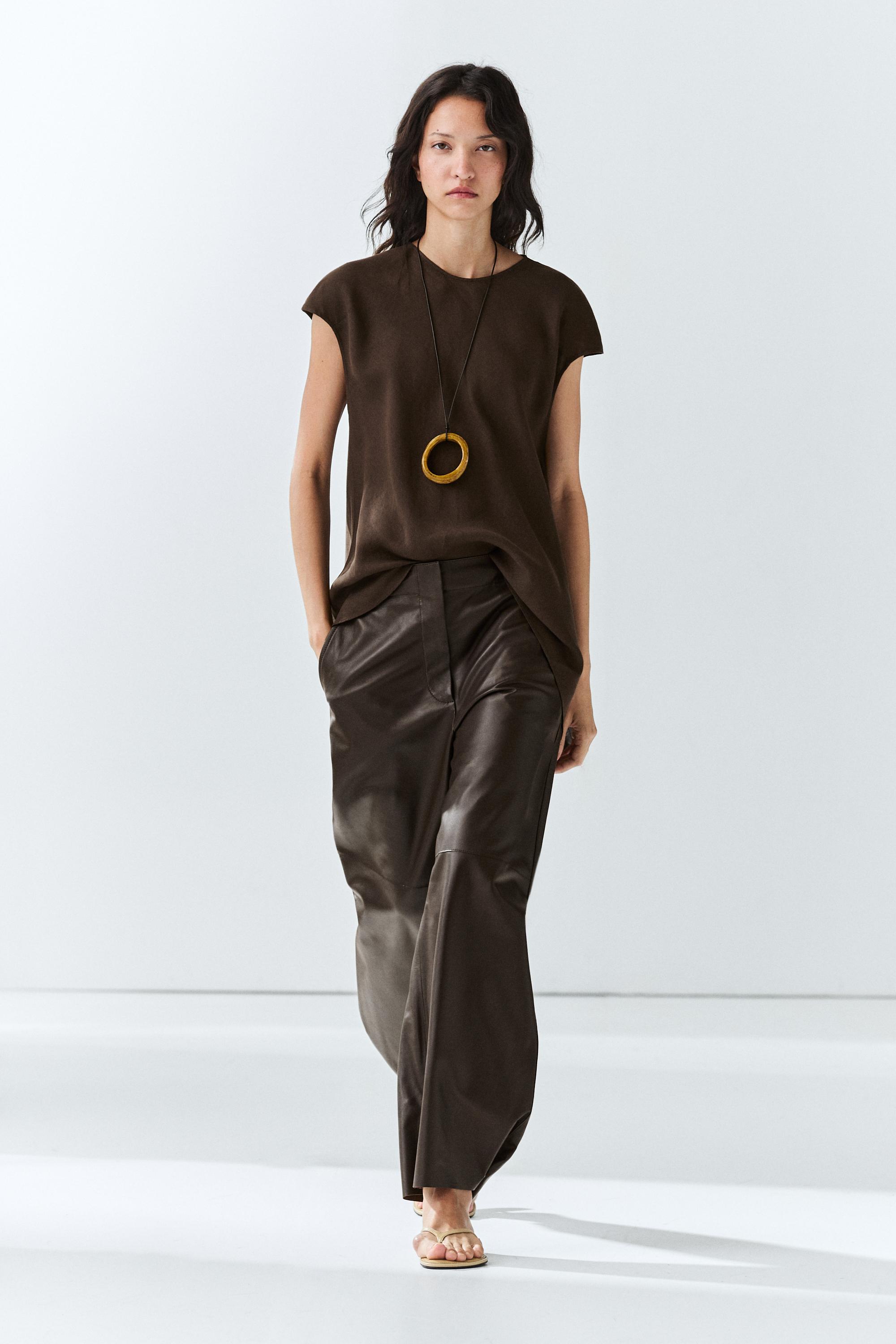 Top asymétrique 100 % lin