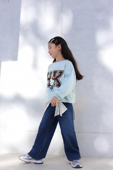 HELLO KITTY © SANRIO PRINTED SWEATSHIRT - Light blue by Zara