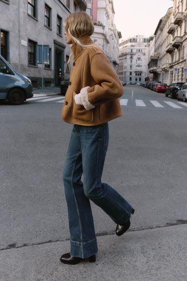 REVERSIBLE DOUBLE-FACED JACKET - camel by Zara - Image 4