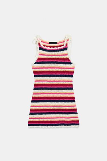 VESTIDO MINI DE TRICÔ LIMITED EDITION - Multicolor da Zara - Imagem 0