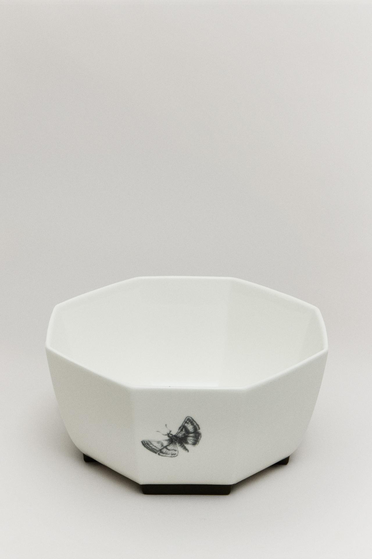 THE SKY OCTAGONAL CEREAL BOWL — White