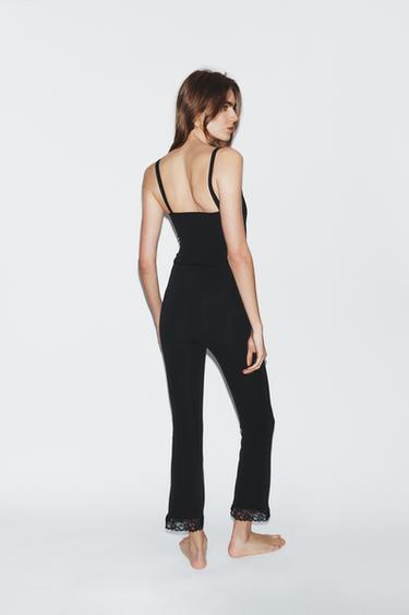 PANTALON STRETCH MINI FLARE - Noir de Zara - Image 2