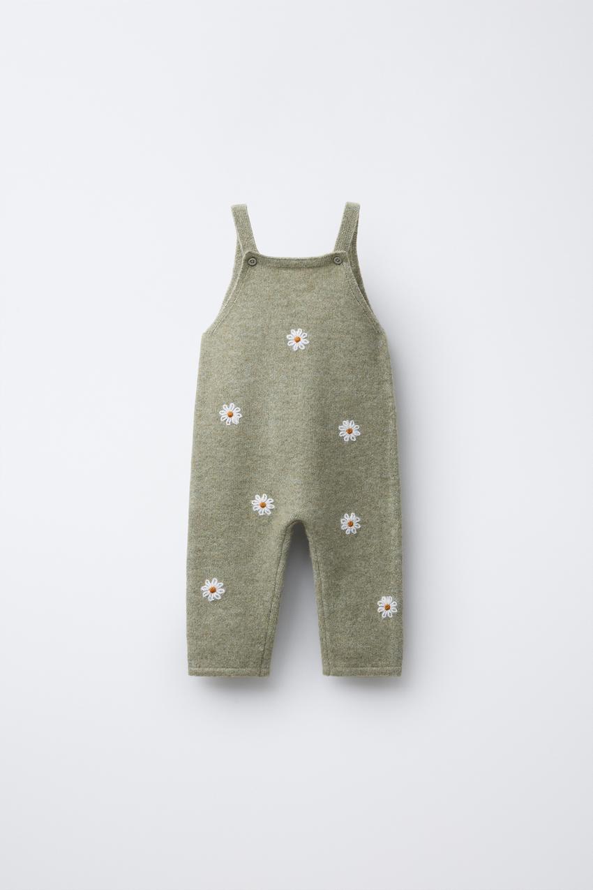 סרבל ארוך עם רקמת חרציות