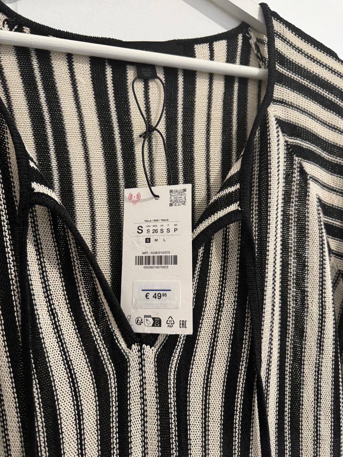 STRIPED KNIT DRESS WITH LINEN - Image 6