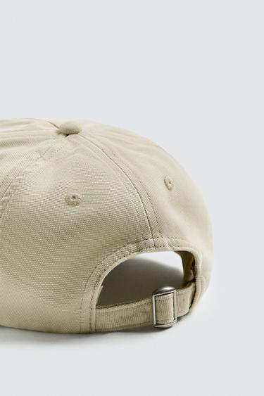 CONTRAST EMBROIDERY CAP - Ecru by Zara - Image 5