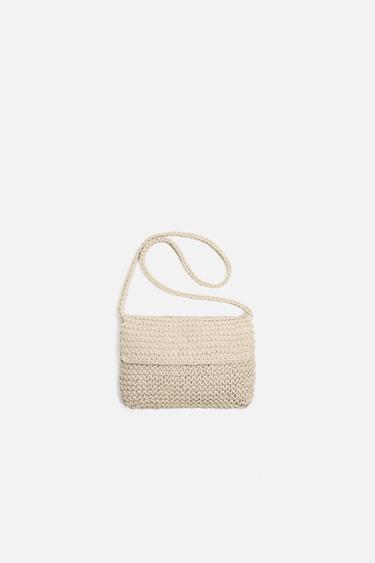BANDOLERA MACRAMÉ - Blanco Crudo de Zara