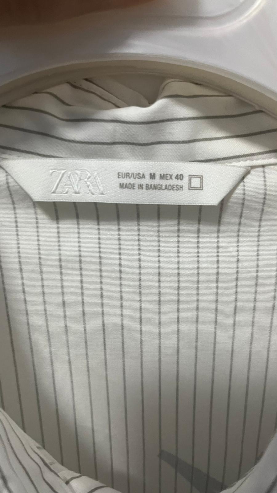 STRIPED SHIRT WITH CONTRAST PRINT - Image 4