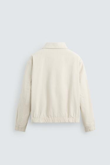 STRIPED TEXTURED JACKET - striped by Zara - Image 7