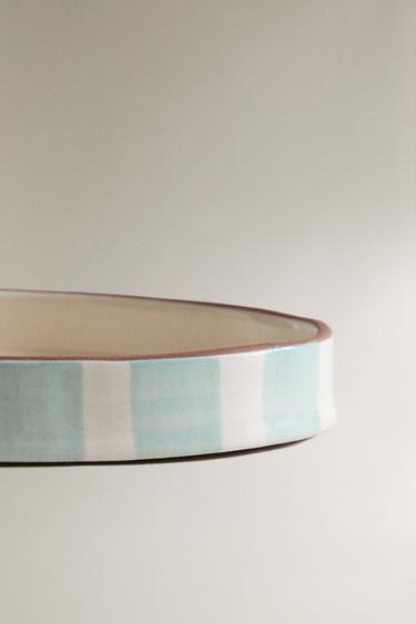 PORTE-SAVON SALLE DE BAIN CÉRAMIQUE RAYURES - Bleu / Blanc de Zara - Image 3