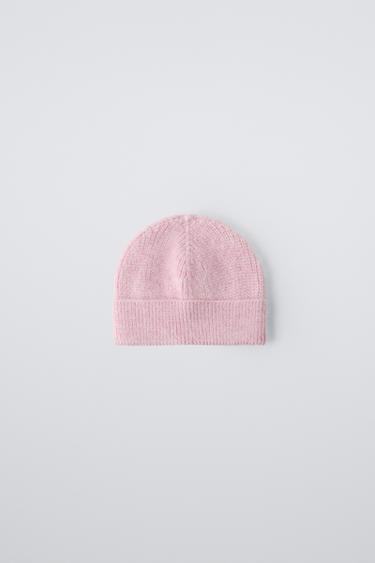GORRO PUNTO SKI COLLECTION - Rosa pastel de Zara