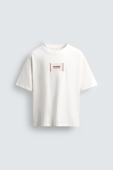 SLOGAN PATCH T-SHIRT - White by Zara - Image 5