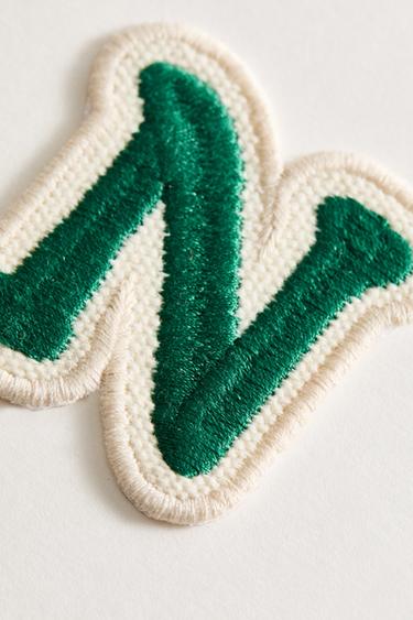 THERMO-ADHESIVE LETTER N PATCH - Blue by Zara - Image 2