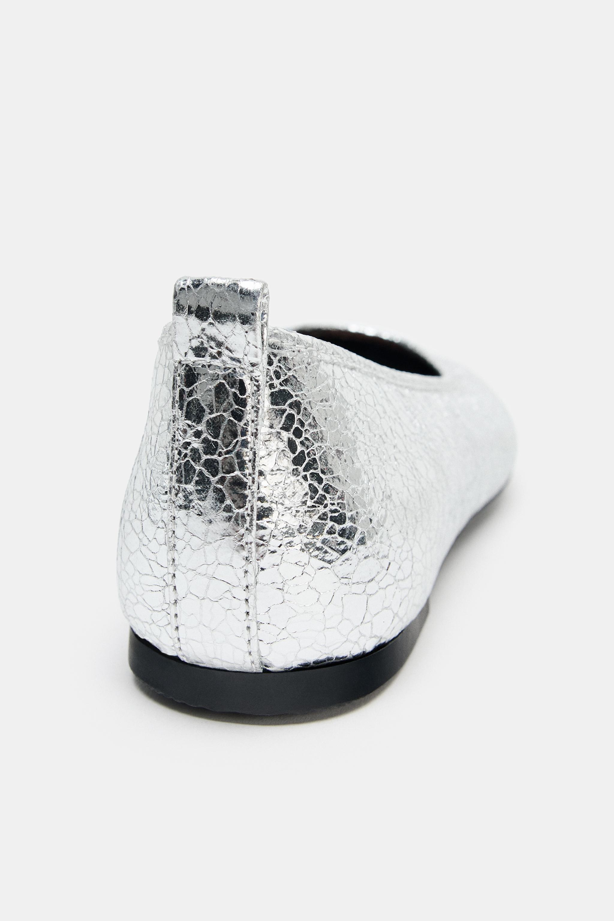 BALLERINES EFFET MÉTALLISÉ