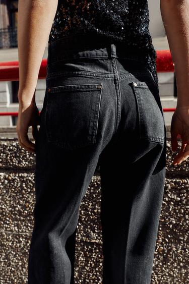 JEAN Z1975 WIDE LEG TAILLE HAUTE - Noir de Zara - Image 6