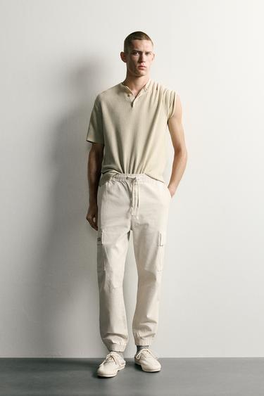 SLIM FIT CARGO TROUSERS - Ice by Zara - Image 0
