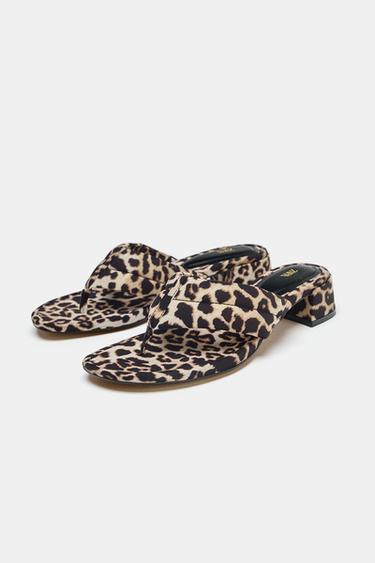 ANIMAL PRINT HEELED SANDALS - Leopard by Zara - Image 2