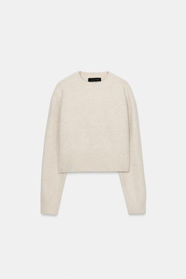 JERSEY PUNTO SOFT - Crudo / Beige de Zara - Imagen 0