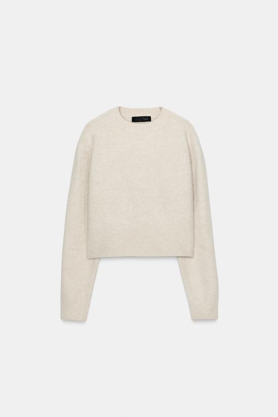 SOFT KNIT JUMPER - Ecru / Beige by Zara - Image 0