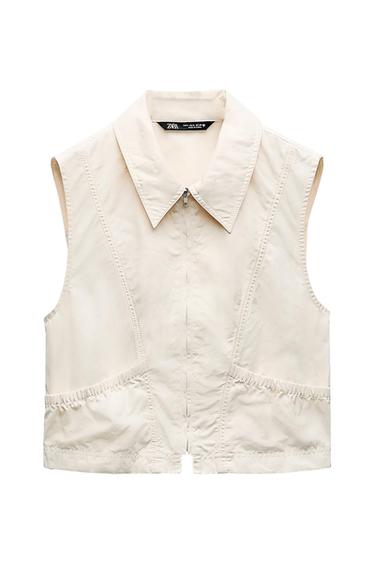 RUCHED VEST TOP