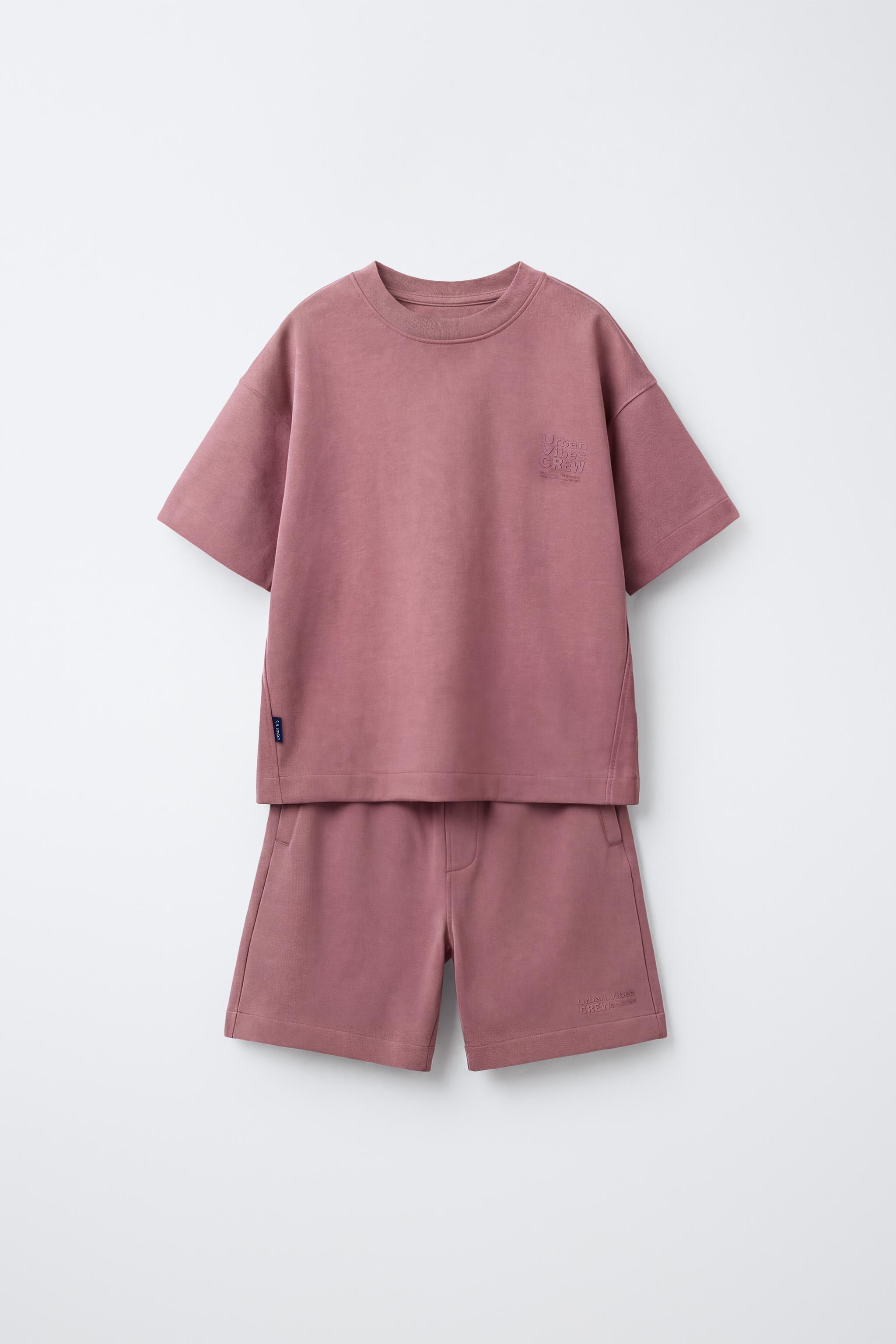 INTERLOCK T-SHIRT AND SHORTS SET