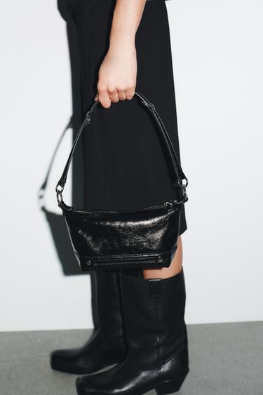 Zara MULTIPOSITION SHOULDER BAG - Black