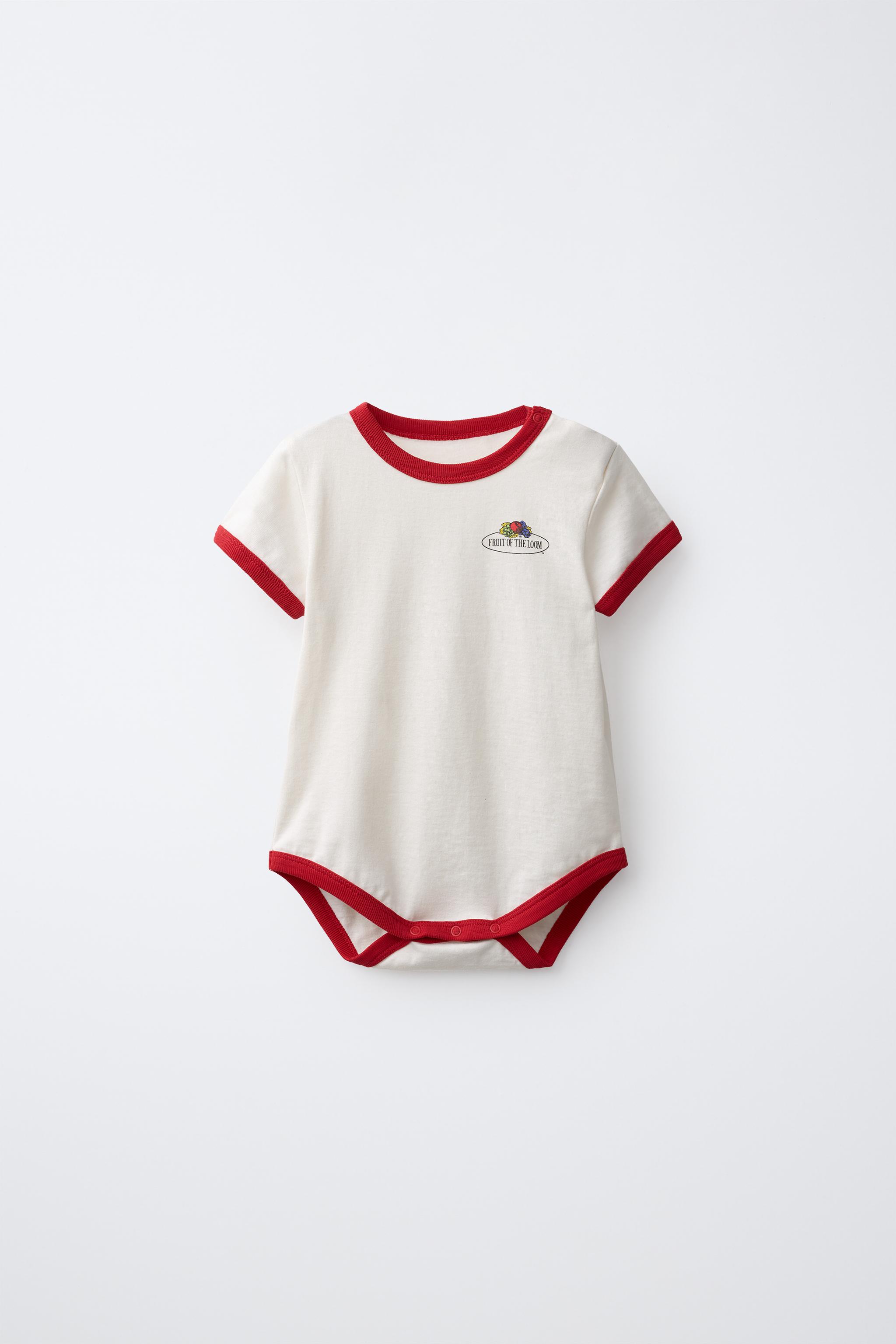 FRUIT OF THE LOOM™ CONTRAST PIPING BODYSUIT